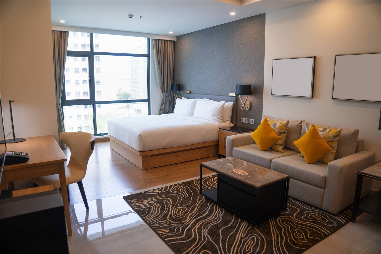 Bright modern apartment interior