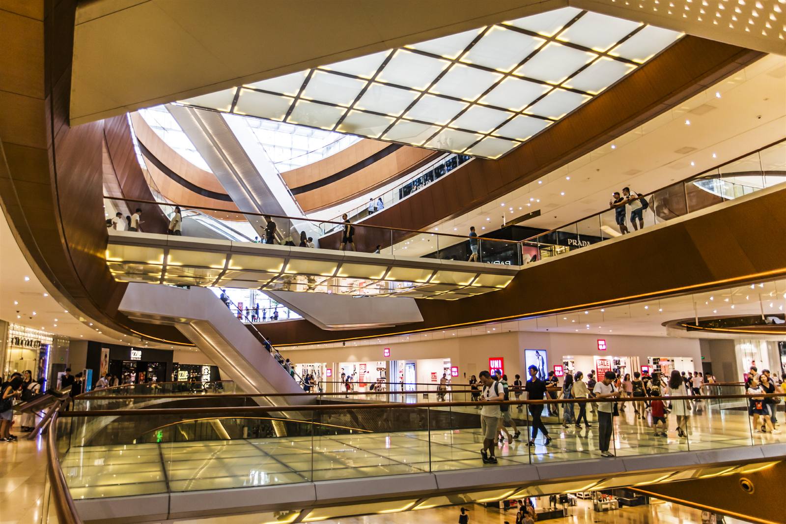 Retail shopping centre interior